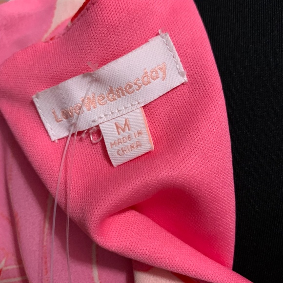 NWT Pink and Red Tropical Print Minidress - Picture 7 of 7